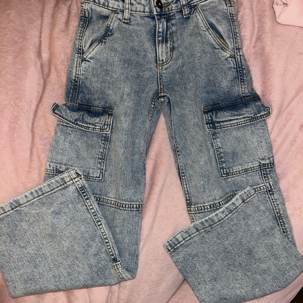 Girls Art Class Cargo Jeans Size 8